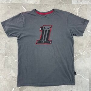 Harley Davidson Willie G Graphic Tee Mens Large Embroidered Biker Short Sleeve